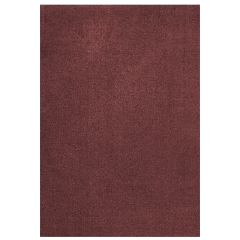 Classic Solid Wool Rug 180x270 cm, Ruby Red