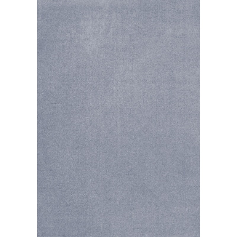 Classic Solid Wool Rug 180x270 cm, Sky Blue