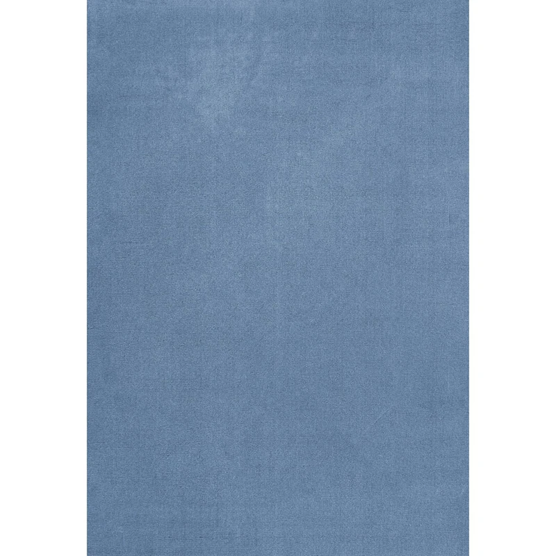 Classic Solid Wool Rug 250x350 cm, Cornflower Blue