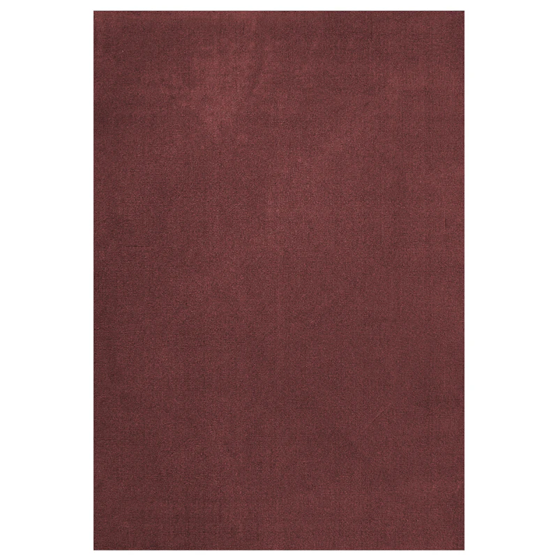 Classic Solid Wool Rug 300x400 cm, Ruby Red