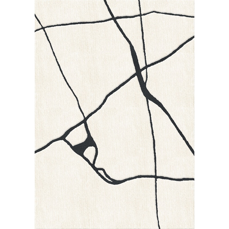 Gute Wool Rug Black/White, 300x400 cm
