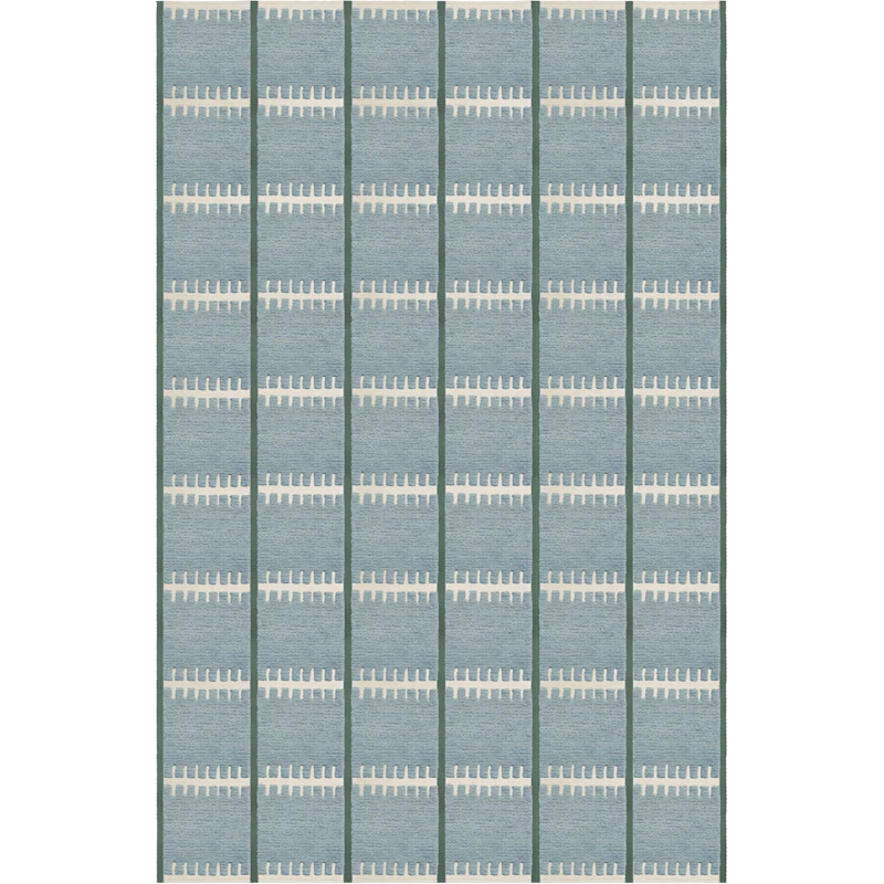 Lilly Wool Rug 250x350 cm, Blue