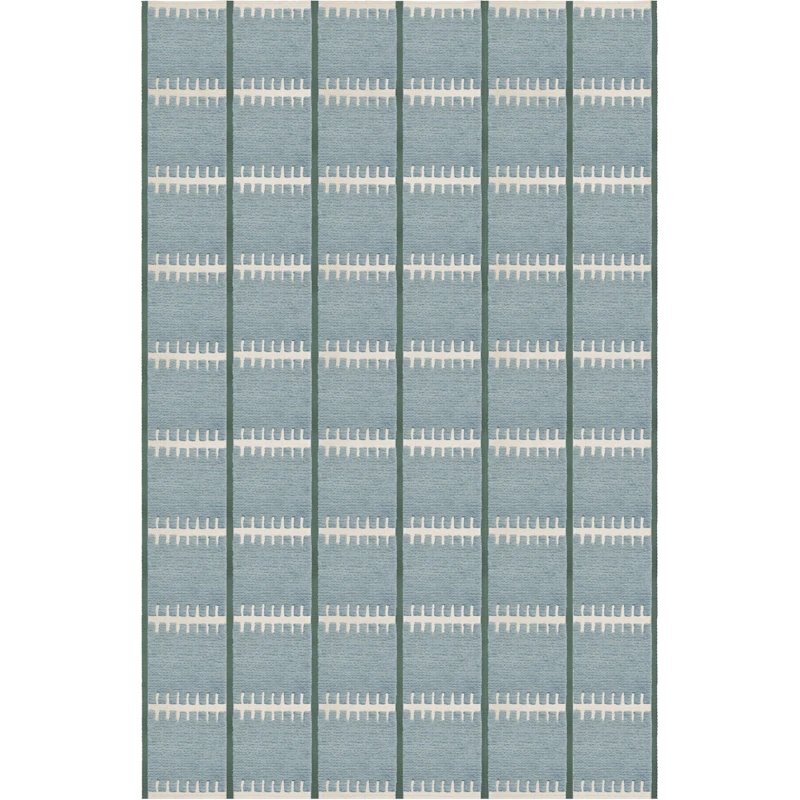 Lilly Wool Rug 300x400 cm, Blue