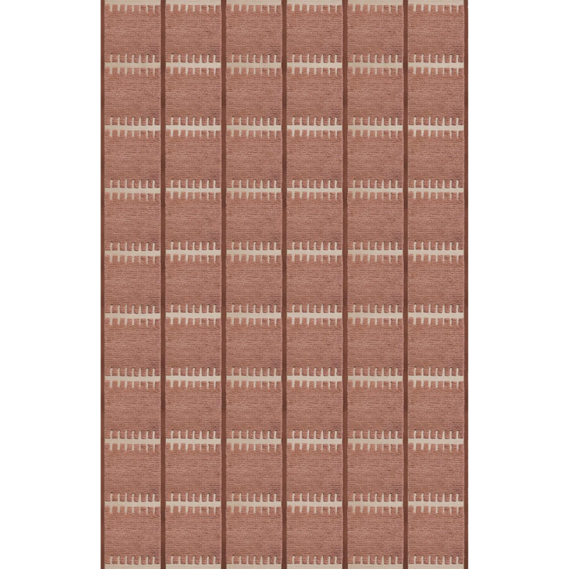 Lilly Wool Rug 180x270 cm, Rust