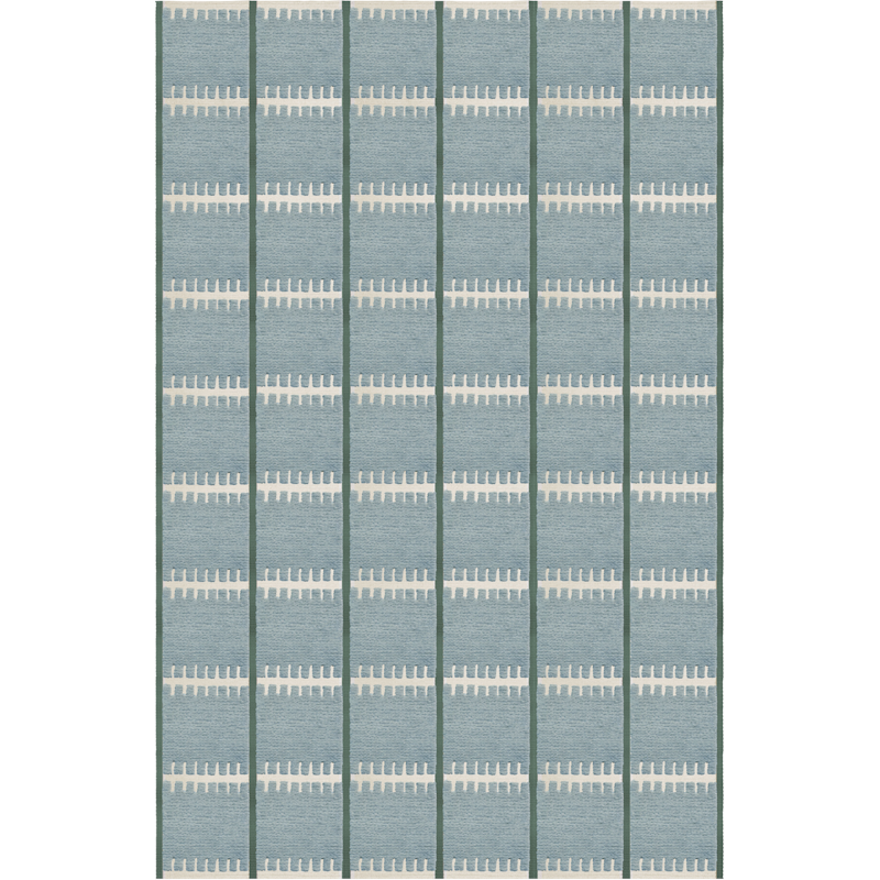 Lilly Wool Rug 180x270 cm, Blue