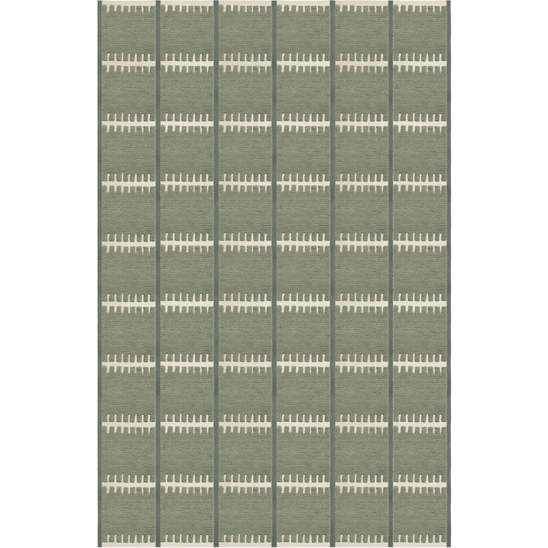 Lilly Wool Rug 180x270 cm, Green