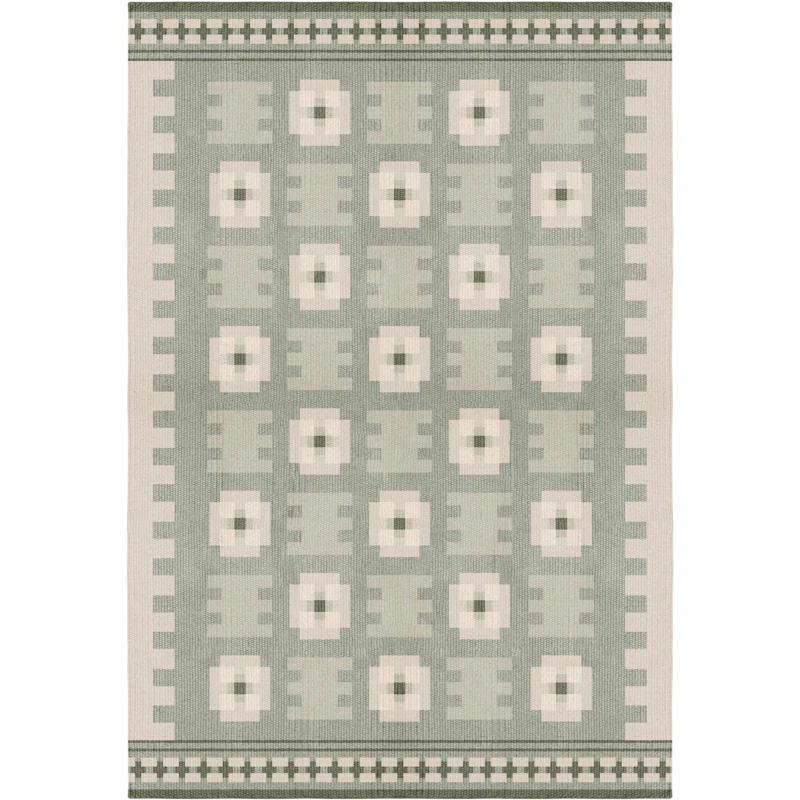 Röllakan Selma Wool Rug 200x300 cm, Sage