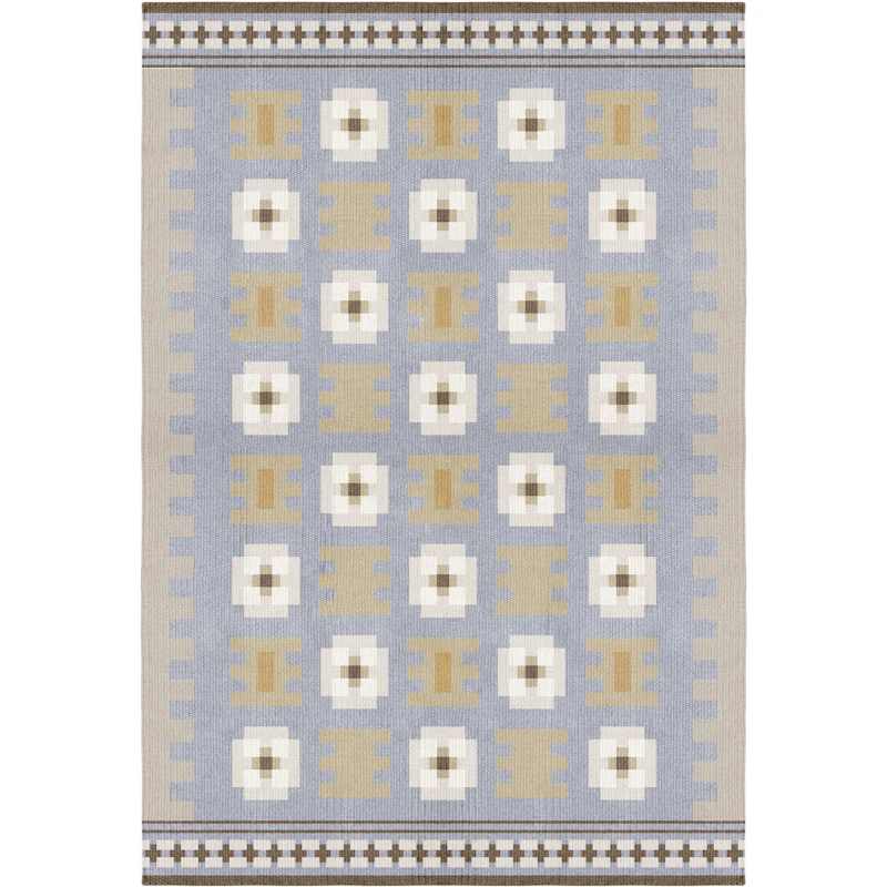 Röllakan Selma Wool Rug 140x200 cm, Dove