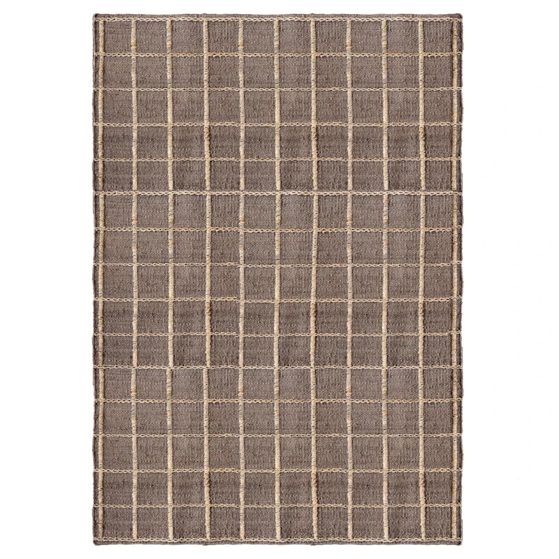 Strata Jute Rug 140x200 cm, Brown