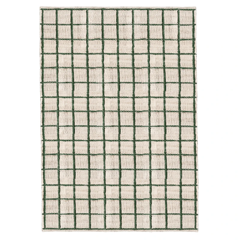 Strata Jute Rug 200x300 cm, Green