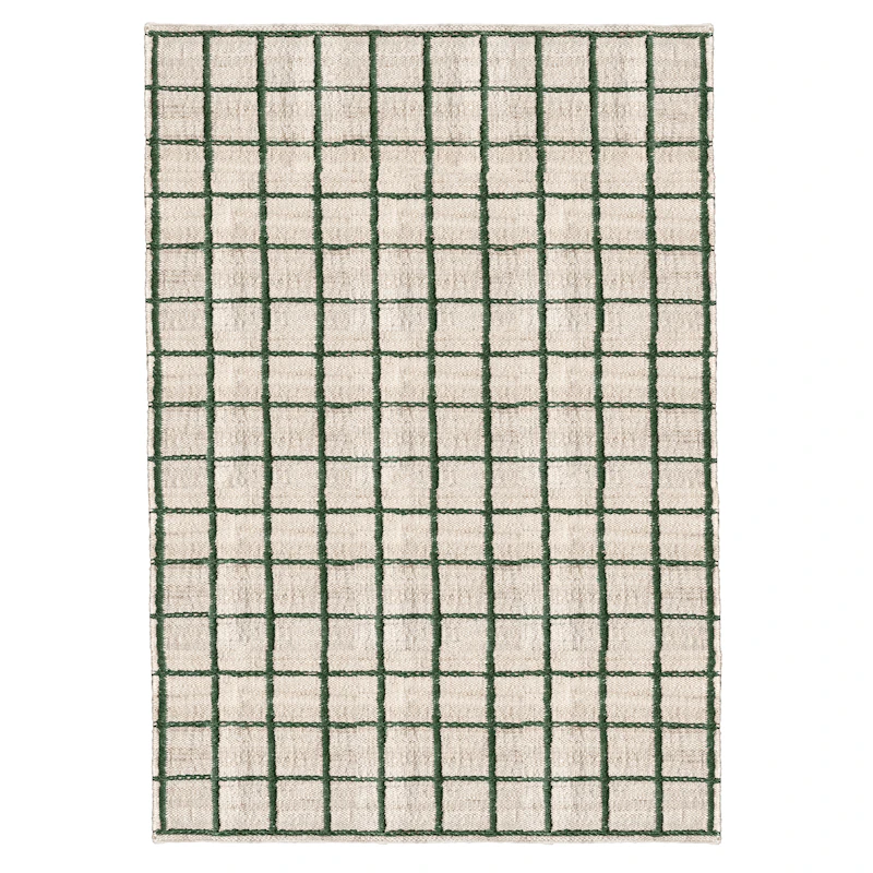 Strata Jute Rug 250x350 cm, Green