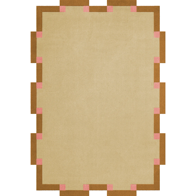 Teklan Fregio Wool Rug 180x270 cm, Butter / Blossom