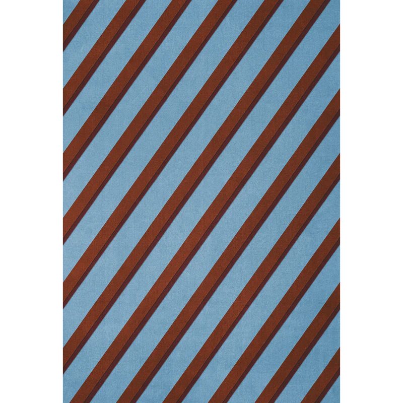 Teklan Diagonal Wool Rug 300x400 cm, Sky