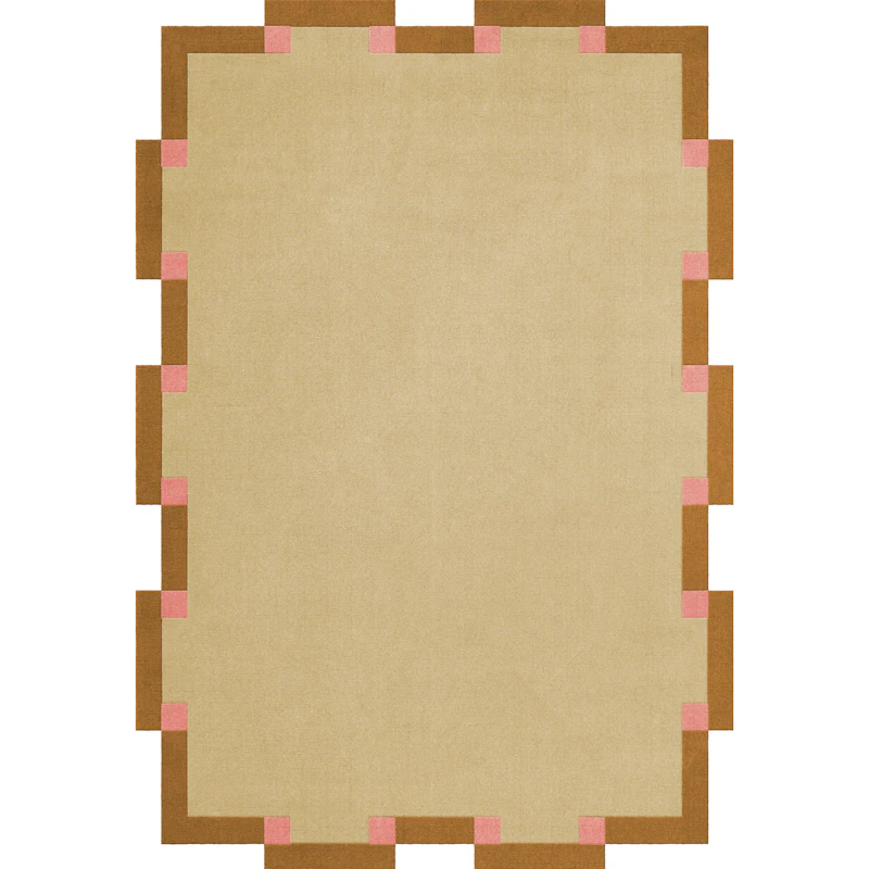 Teklan Fregio Wool Rug 200x300 cm, Butter / Blossom