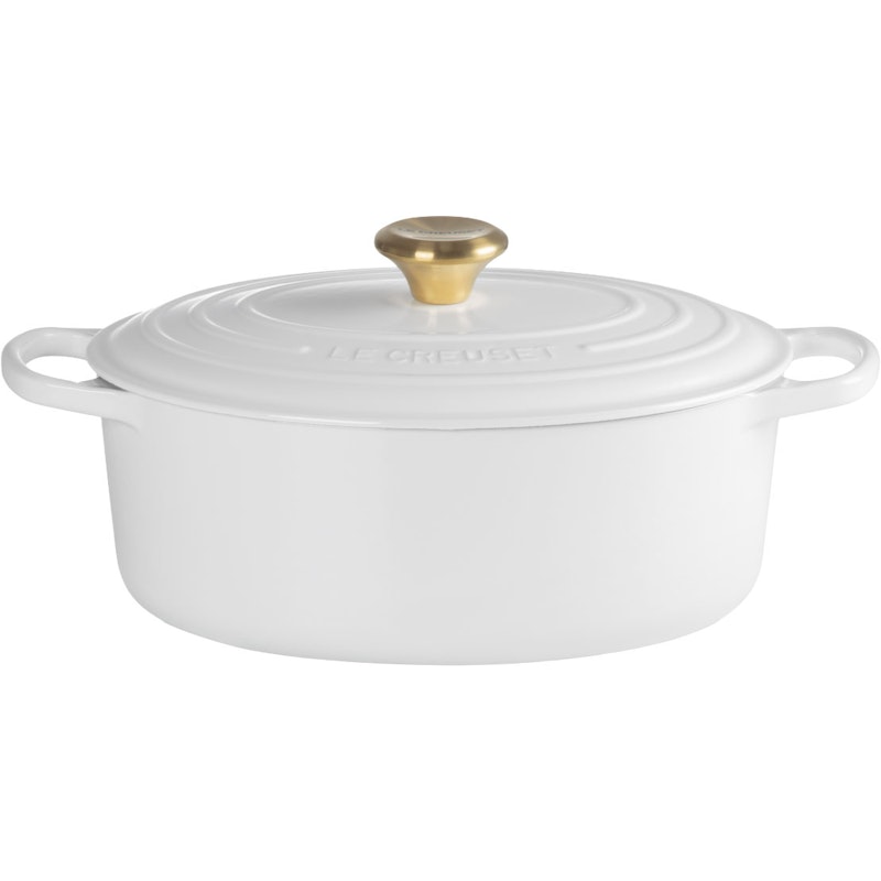 Signature Pot Oval 31 cm, White