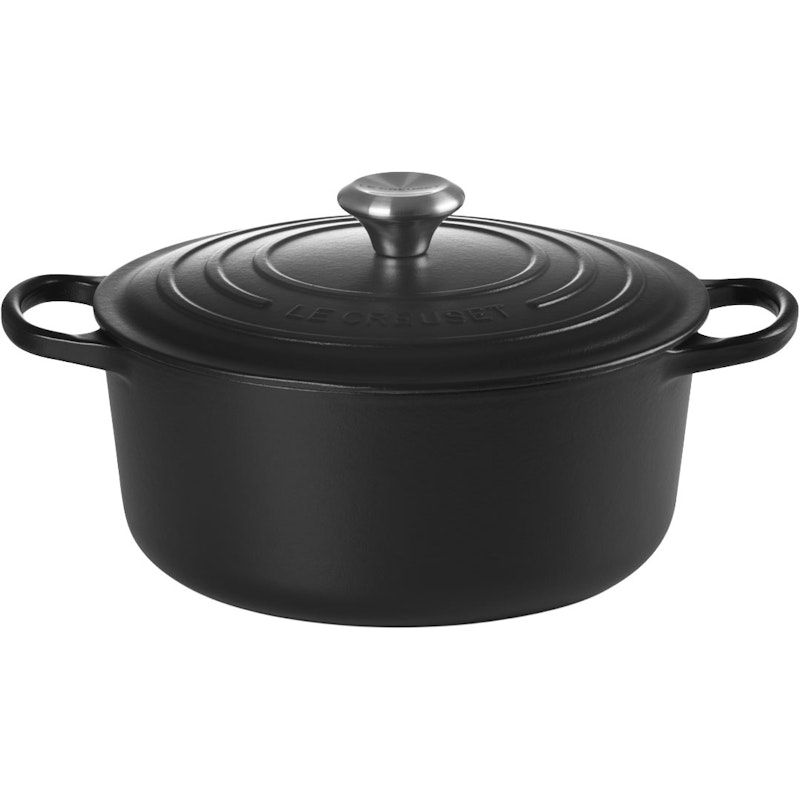 Signature Pot Round 26 cm, Matte Black