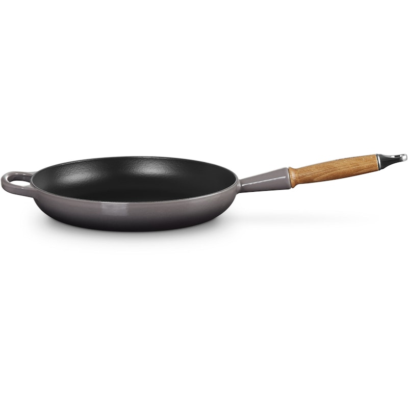 Signature Frying Pan With Wooden Handle 28 cm, Flint