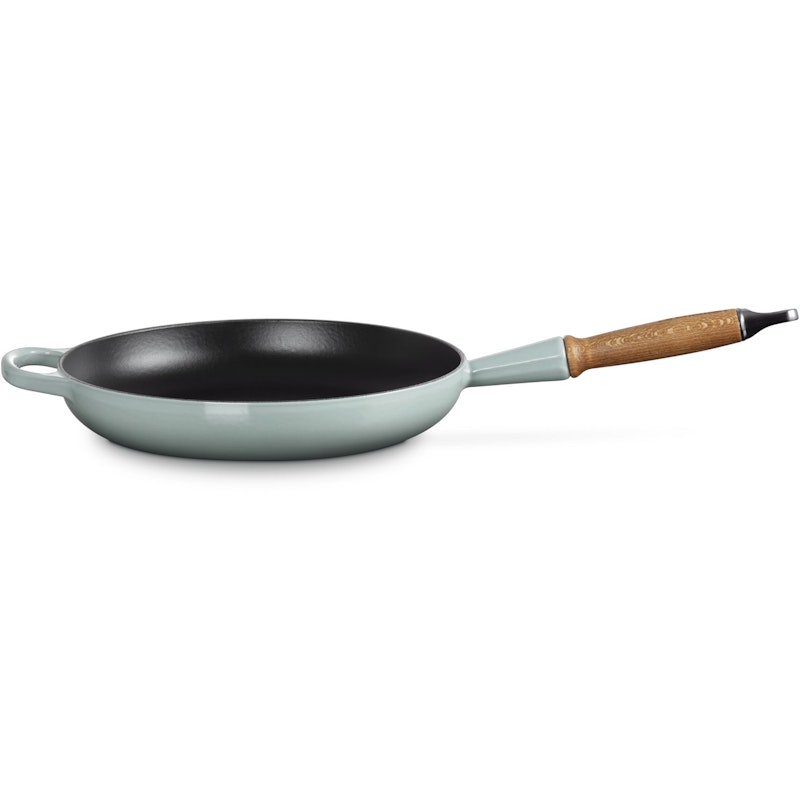 Signature Frying Pan With Wooden Handle 28 cm, Sea Salt