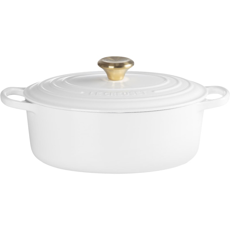 Signature Pot Oval 27 cm, White