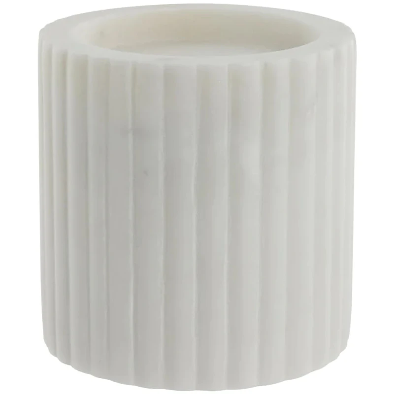 Eliana Candle Holder Marble White 10 cm