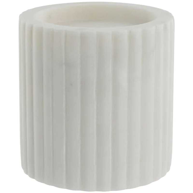 Eliana Candle Holder Marble White 10 cm