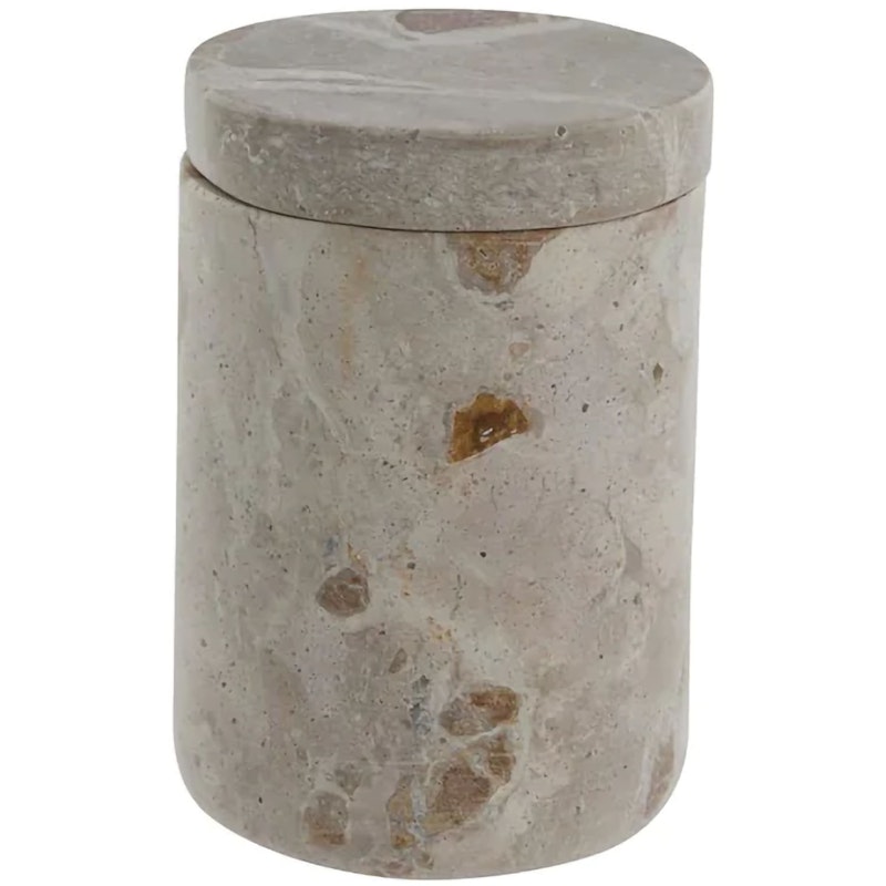 Ellia Jar With Lid, Linen