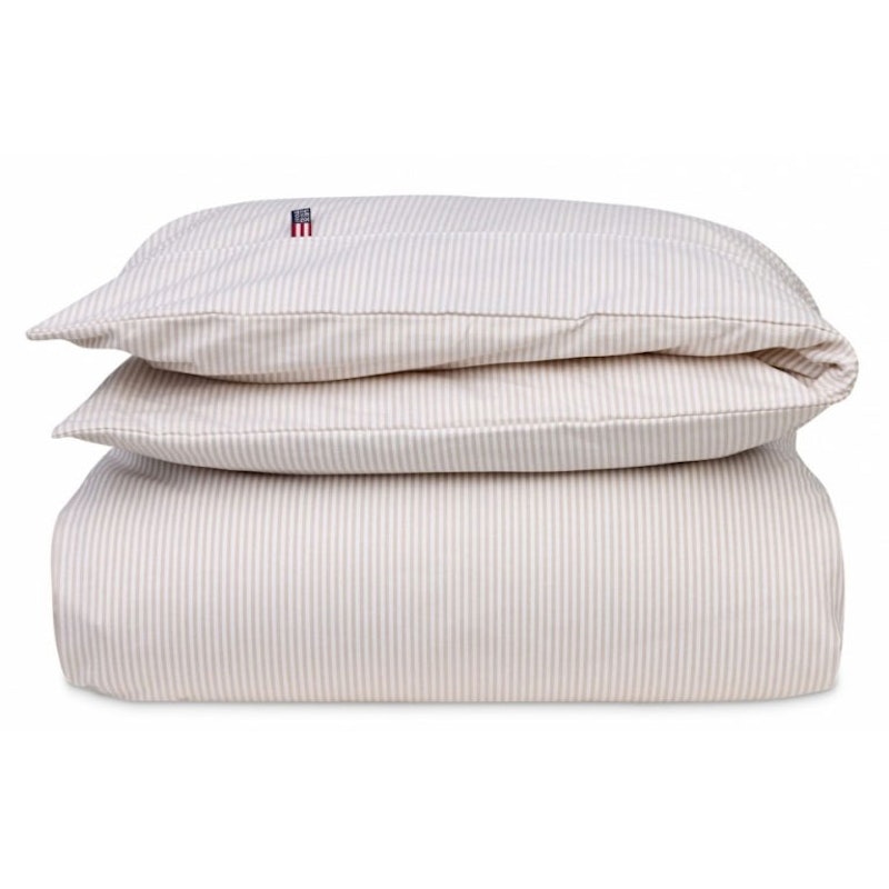 Baby Pin Point Duvet Cover 100x130 cm, Beige / White
