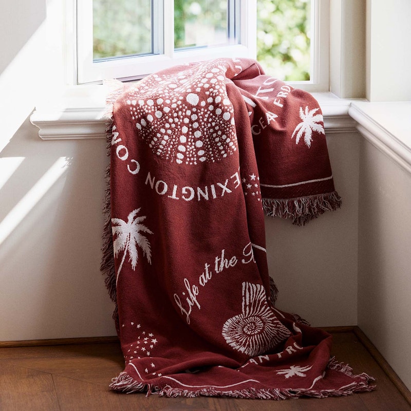 Bandana Blanket 150x150 cm Coconut White RoyalDesign