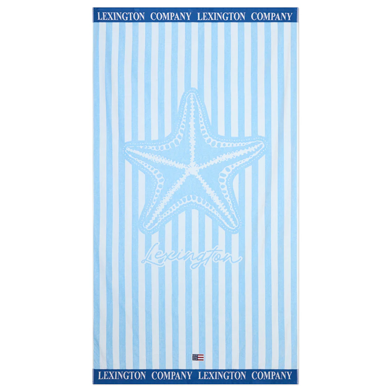 Beach Towel, Blue / White