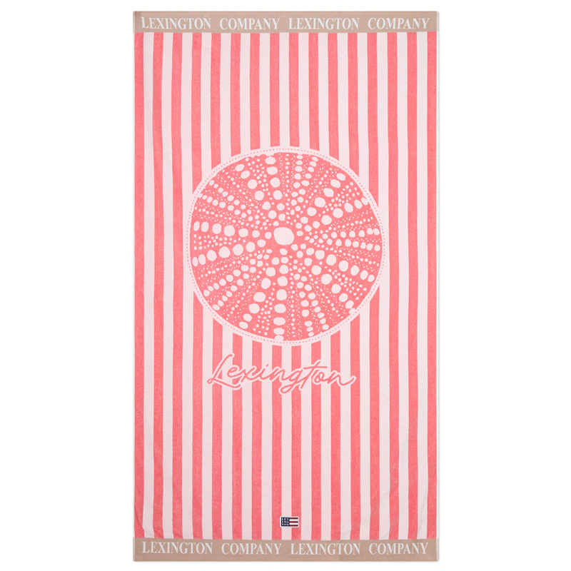 Beach Towel, Pink / Beige
