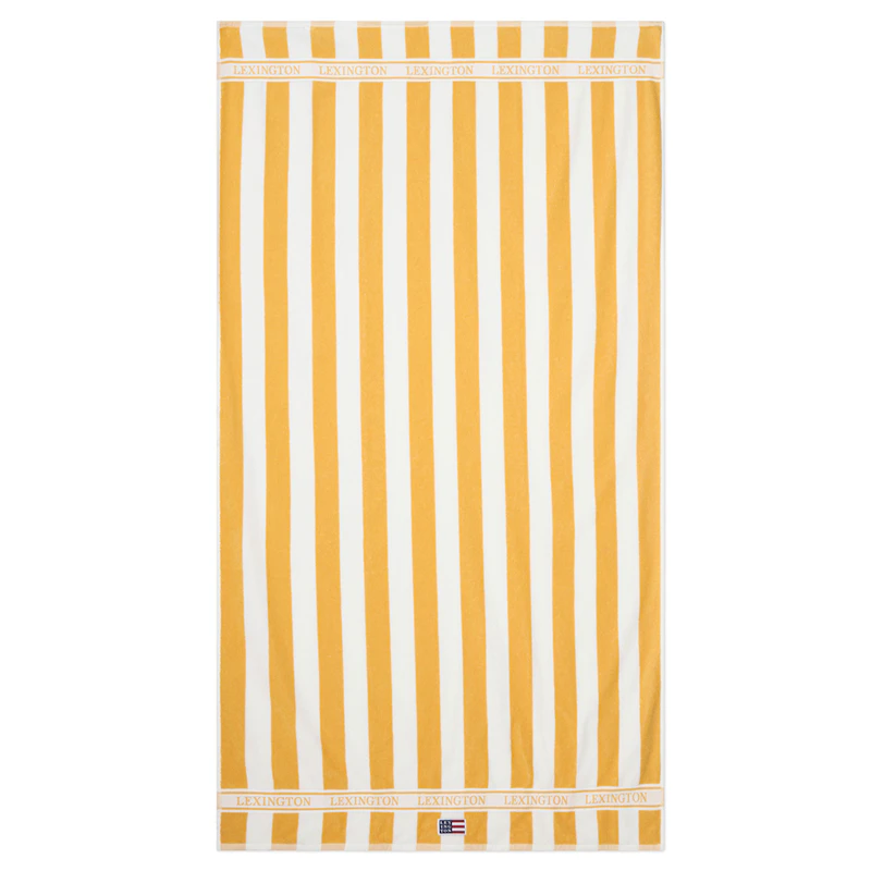 Beach Towel Striped, Yellow