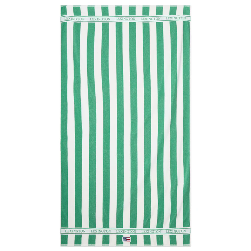Beach Towel Striped, Green