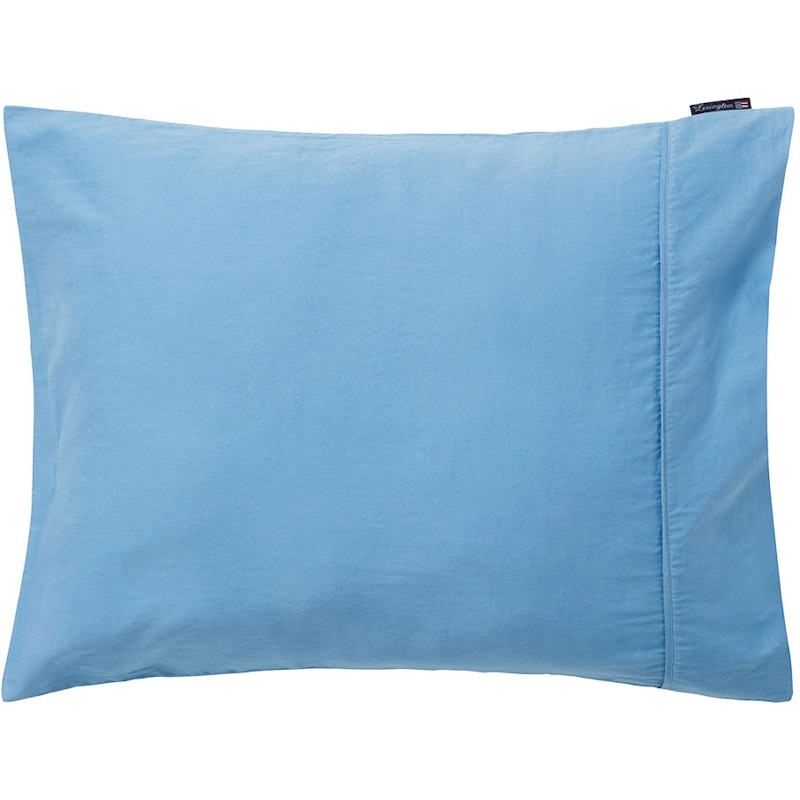 Washed Cotton Sateen Pillowcase 50x60 cm, Blue Sky