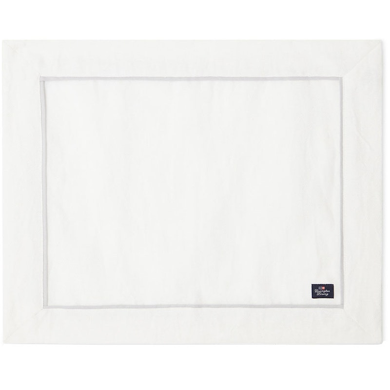 Cotton/Linen Twill Placemat 40x50 cm, White