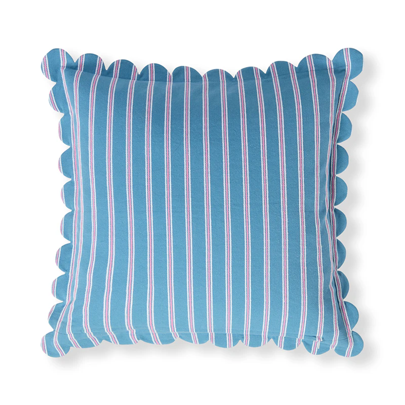 Cushion Cover 50x50 cm, Blue / White / Pink