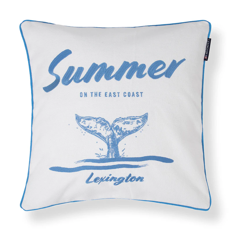 Cushion Cover 50x50 cm, White / Blue