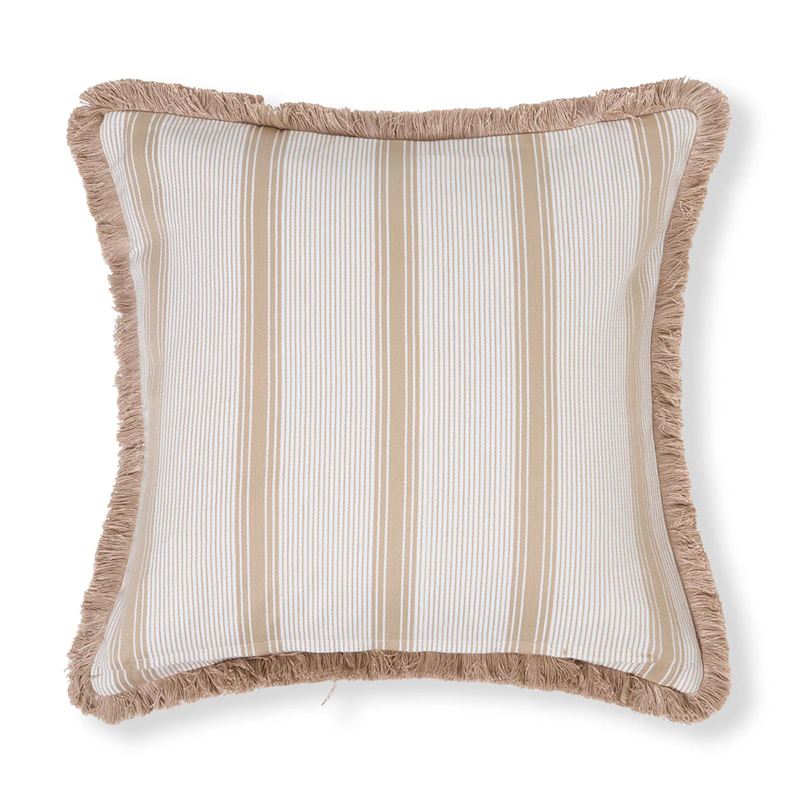 Cushion Cover Striped 50x50 cm, Beige