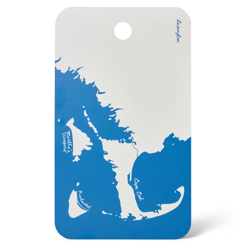 Cutting Board 20x34 cm, White / Blue