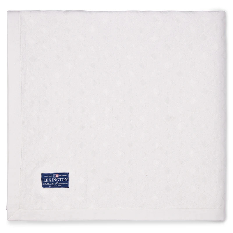 Diamond Jacquard Bedspread 160x240 cm, White