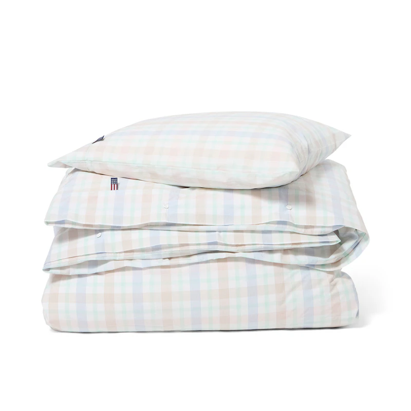 Duvet Cover Checked 220x220 cm