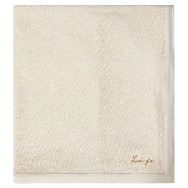 Herringbone Organic Cotton Bedspread 160x240 Bedspread 160x240 cm, Light Beige