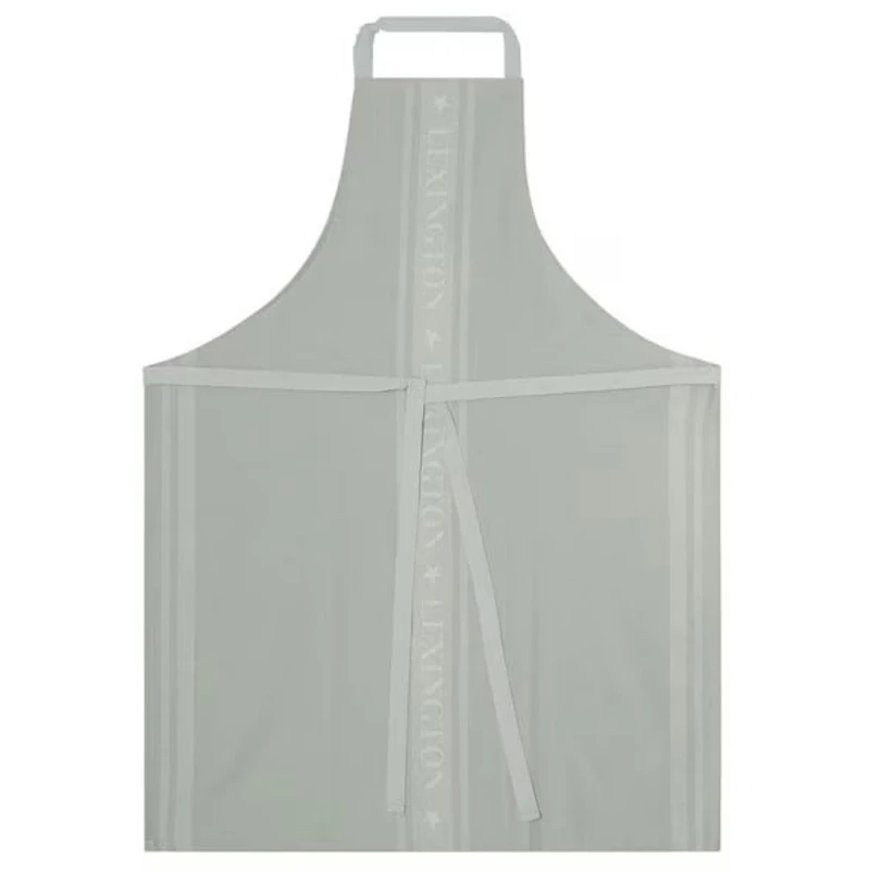 Icons Cotton Jacquard Star Apron, White / Sage Green