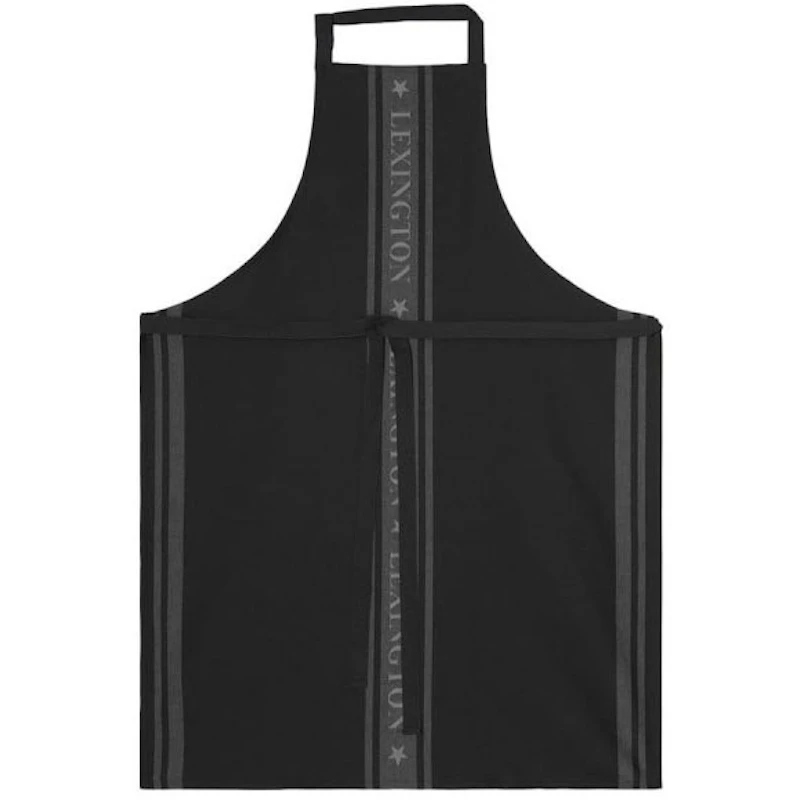 Icons Cotton Jacquard Star Apron, Black / White