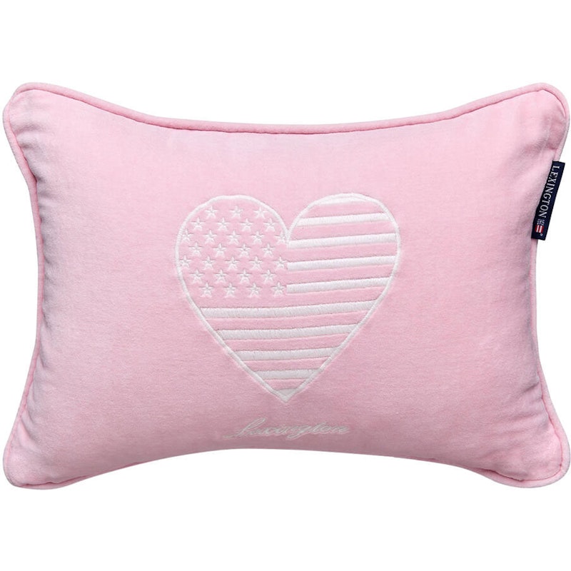 Kids Organic Cotton Velvet Cushion Cover 30x40 cm, Pink