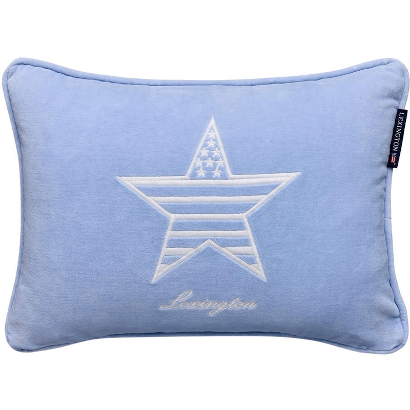 Kids Organic Cotton Velvet Cushion Cover 30x40 cm, Blue