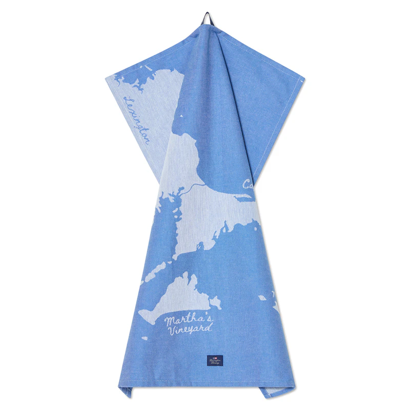 Kitchen Towel Map motif