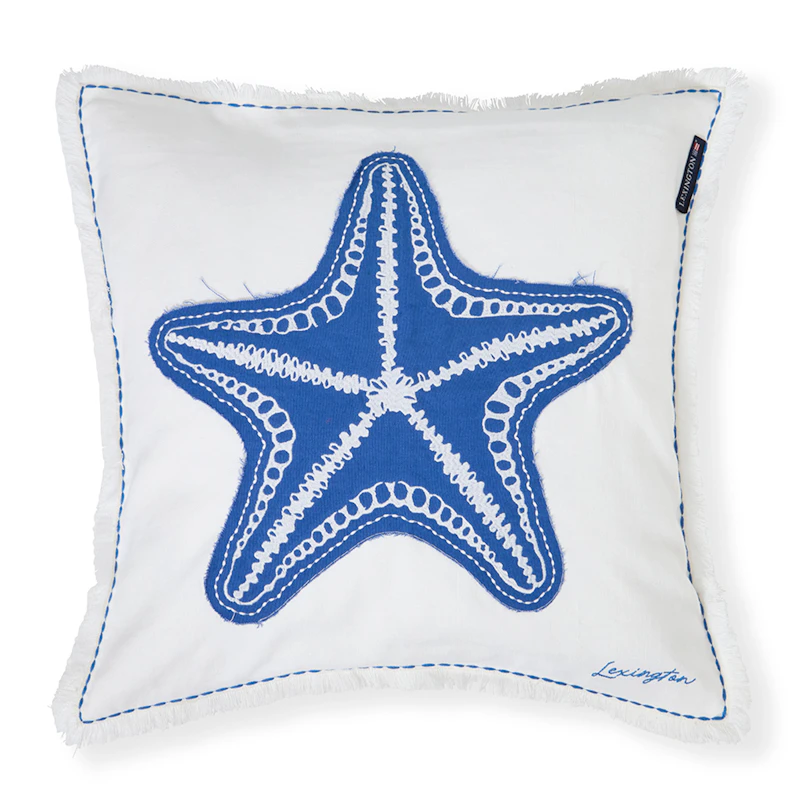 Pillow 50x50 cm, White / Blue