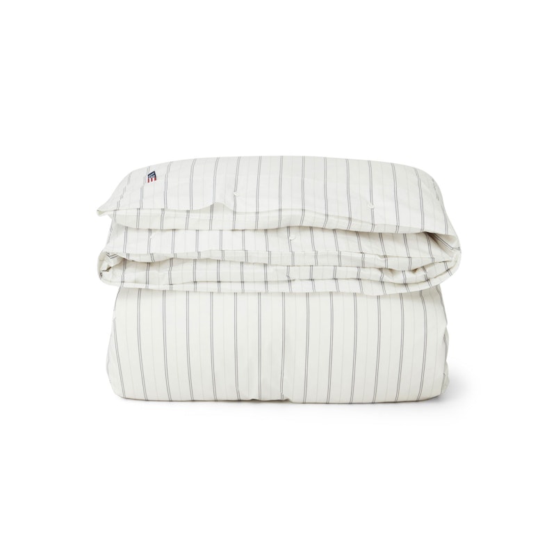 Striped Cotton Poplin Duvet Cover, 150x210 cm