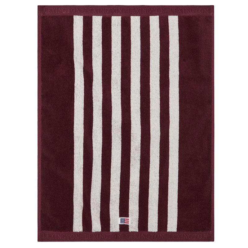 Striped Terry Towel 50x70 cm, Figs / Snow White