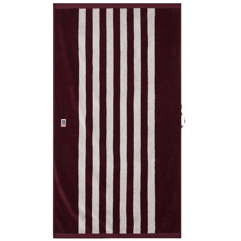 Striped Terry Towel 70x130 cm, Figs / Snow White